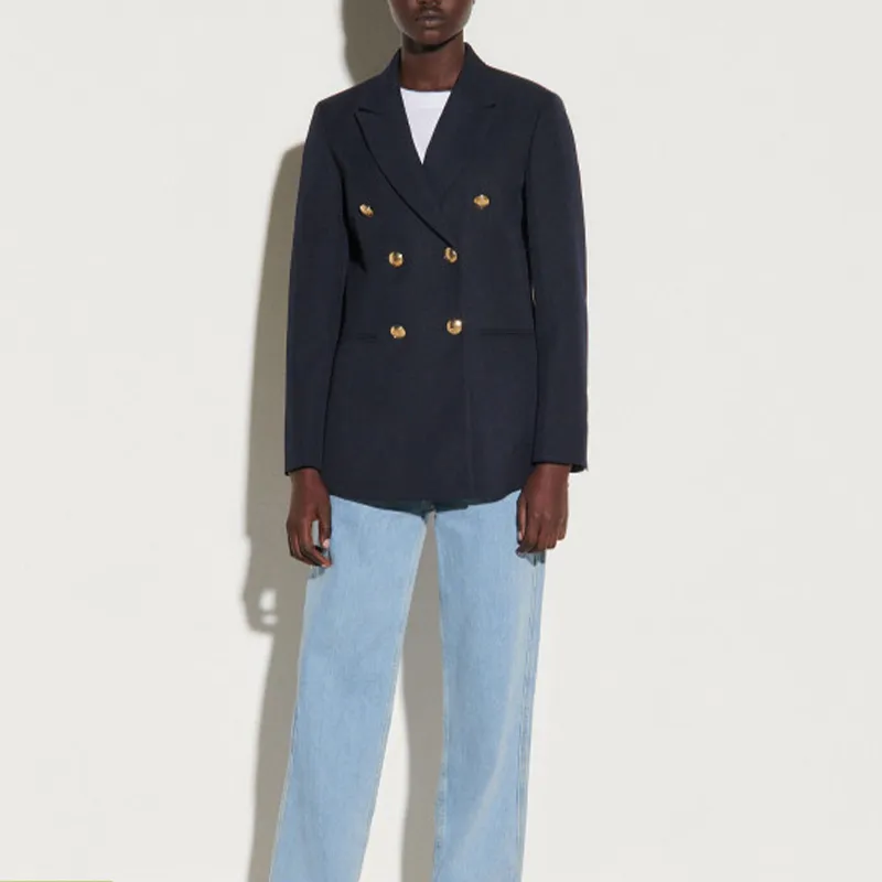 Sandro Double breasted Tailored Blazer-3