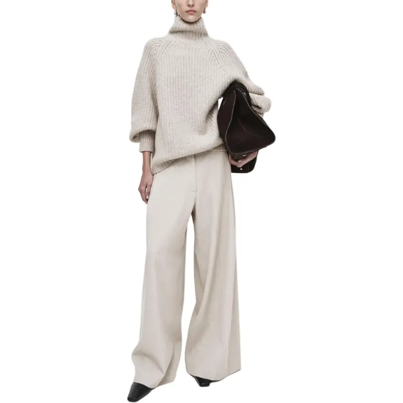 COS Casual Pants Women's Light Beige-3