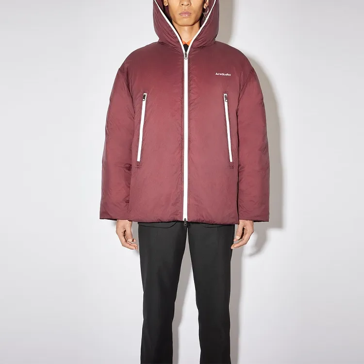 Acne Studios Down Jackets Men Burgundy-2
