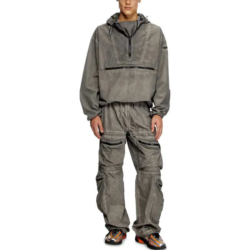 DIESEL Jackets Men Gray-3