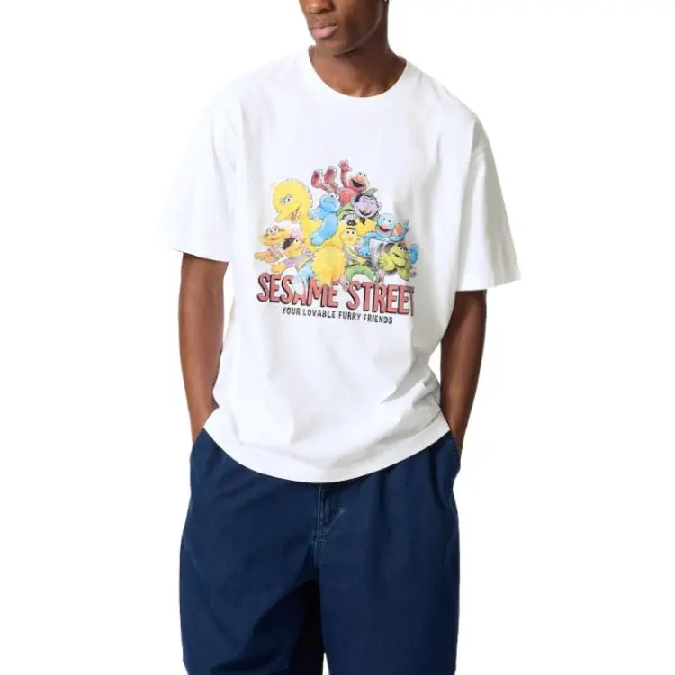 Sesame Street X UNIQLO Sesame Street Collaboration T Shirts Unisex White-1