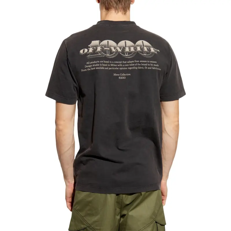 OFF WHITE Graphic Printed Crewneck T Shirt-1