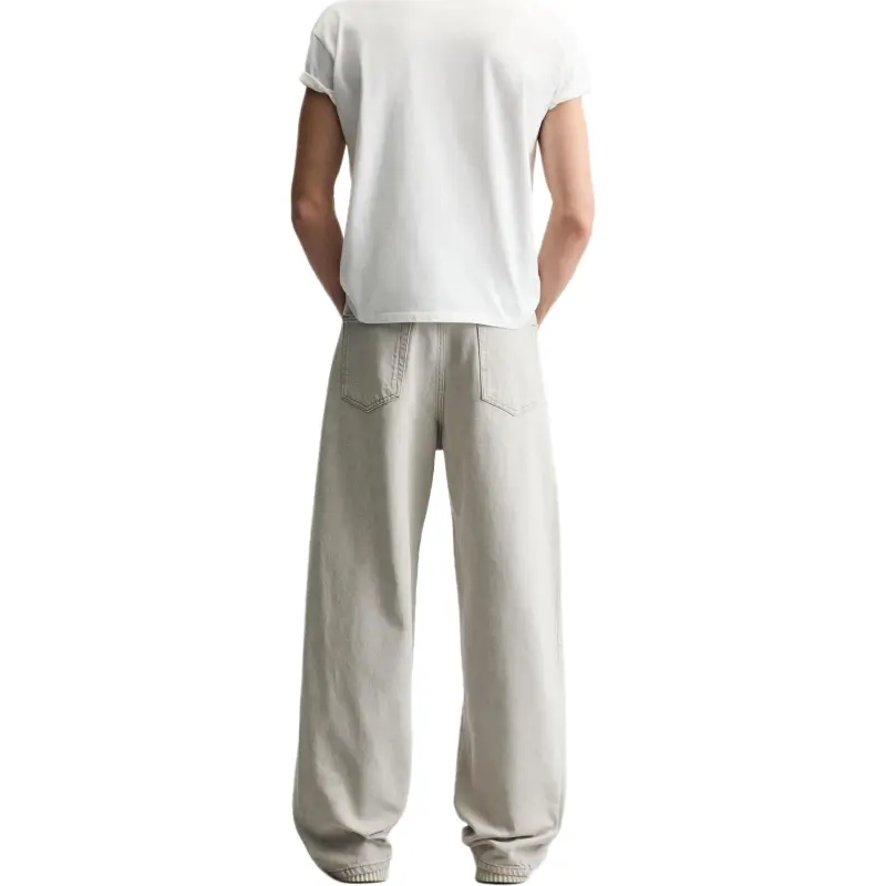 ZARA Jeans Men Beige-2