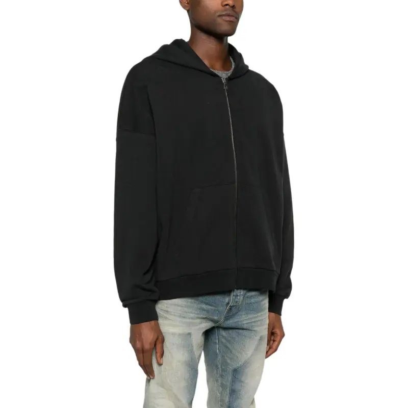 PALM ANGELS Logo Printed Zipped Hoodie-1