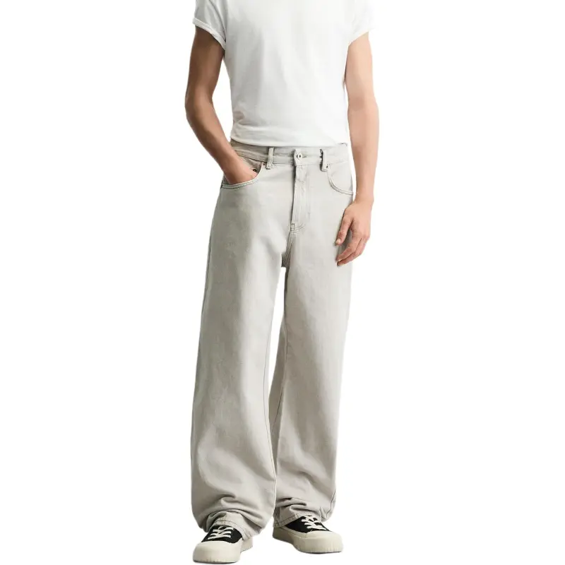 ZARA Jeans Men Beige-5