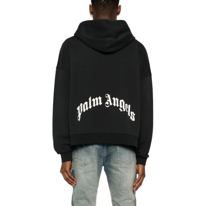 PALM ANGELS Logo Printed Zipped Hoodie-2