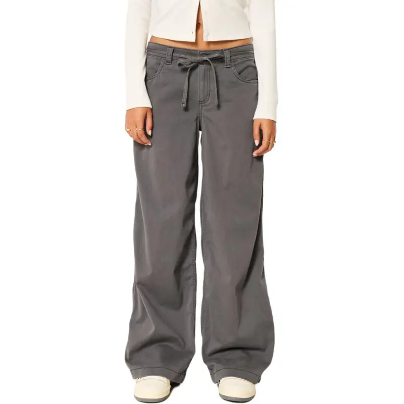 Hollister Casual Pants Women's Gray-2