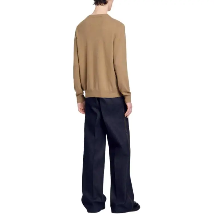 Sandro Cashmere Sweater Men's Camel-2