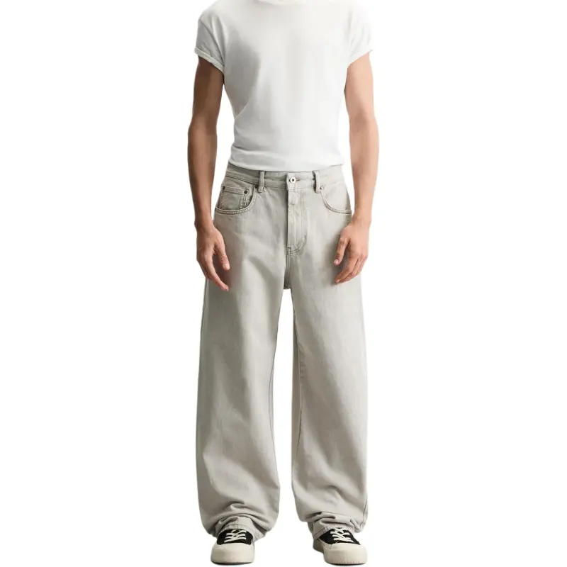 ZARA Jeans Men Beige-4