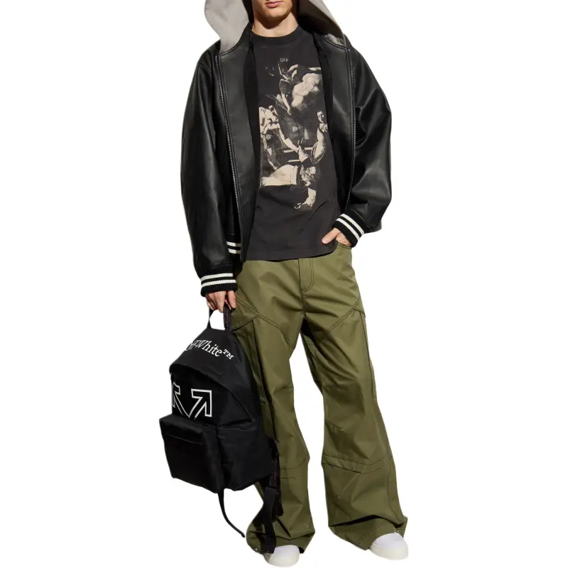 OFF WHITE Graphic Printed Crewneck T Shirt-3