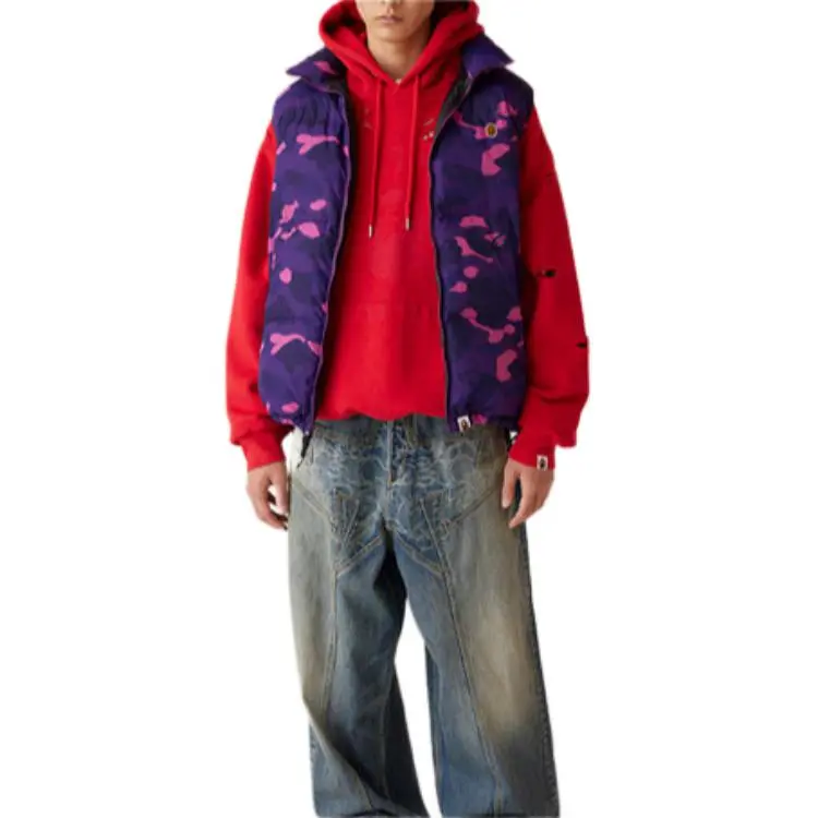 A BATHING APE Color Camo Down Vest-8