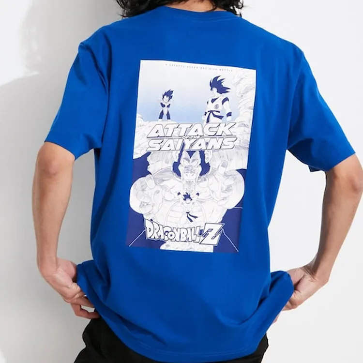 UNIQLO Dragon Ball Collaboration T-Shirts Unisex Blue-2