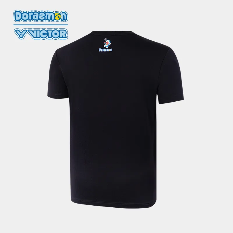 VICTOR x DUOLA A MENG , LIANMINGKUAN Victor X Doraemon Collaboration Collection Badminton Jersey Unisex Black-4