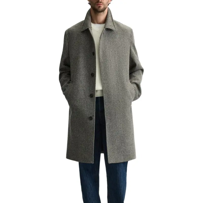 ZARA Coats Men's Zebra Print Brown-2