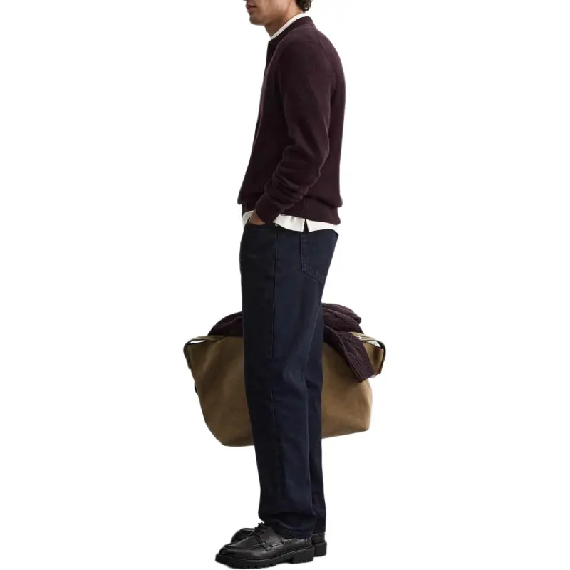 ZARA Polo Shirts Men Burgundy-2