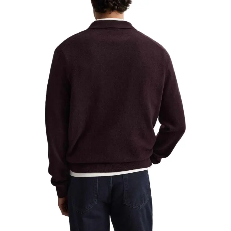 ZARA Polo Shirts Men Burgundy-3