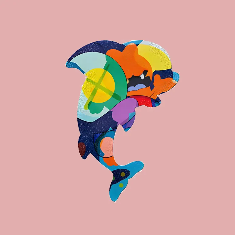KAWS Tokyo First Piranhas When You're Sleeping Jigsaw Puzzle 1000 Pieces-2