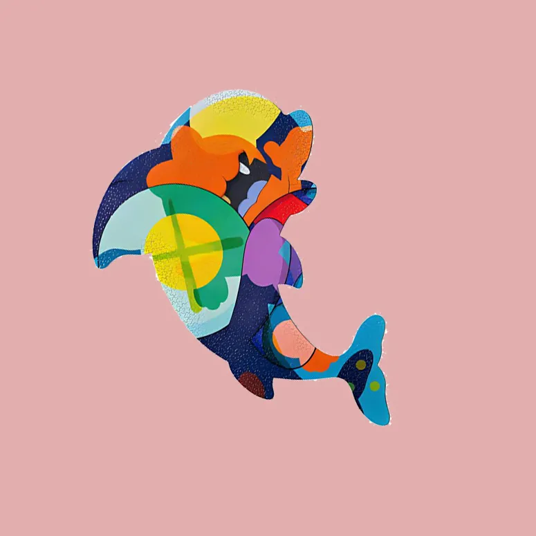KAWS Tokyo First Piranhas When You're Sleeping Jigsaw Puzzle 1000 Pieces-3