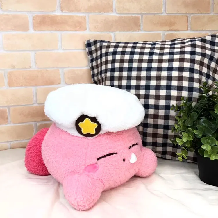 Kirby Chef Hat, Sleep Kirby Dolls Plush Doll 21cm Height-1