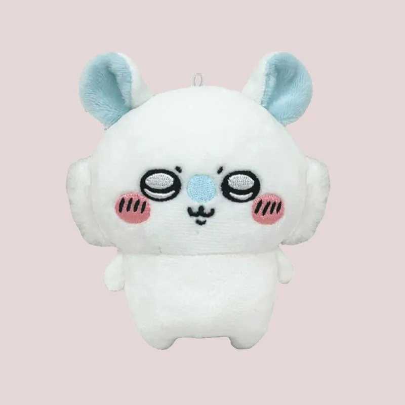 Chiikawa Momonga Dual Function Phone Stand Dolls Plush Doll 10cm Height-1