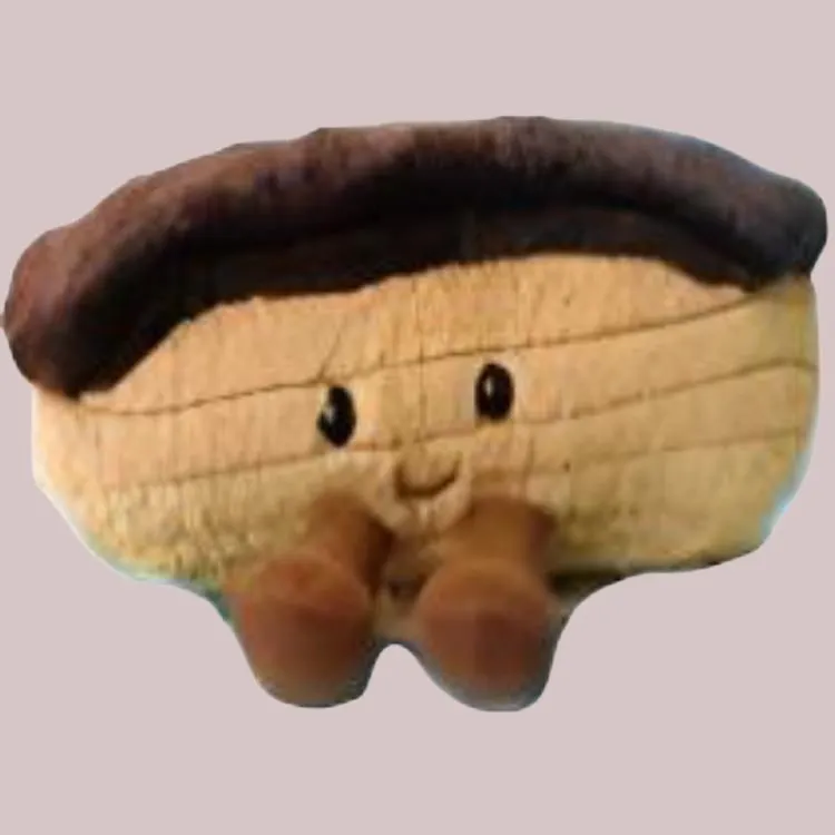 JELLYCAT Fun Food Collection Paris Dessert Chocolate Lightning Cream Puff Dolls Plush Doll Small Size High-2