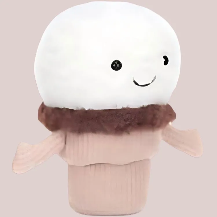 JELLYCAT Gourmet Collection Ice Cream Cone Dolls Plush Doll Small Size High-1