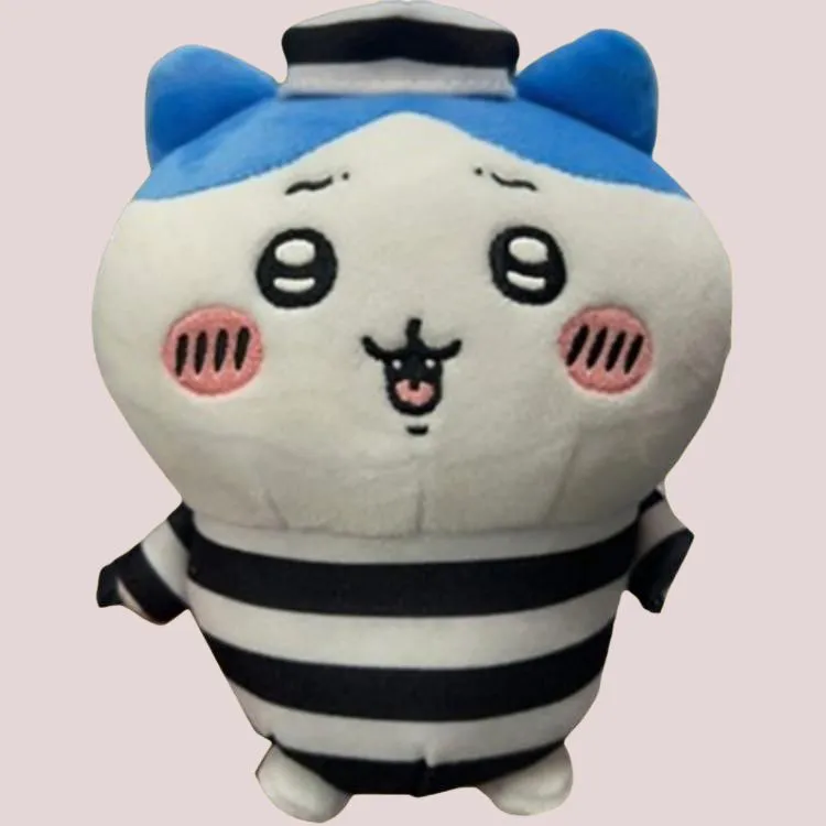 Chiikawa Prisoner Prison Collection Hachiware Tongue Out Style Dolls Plush Doll Medium Size Height-2