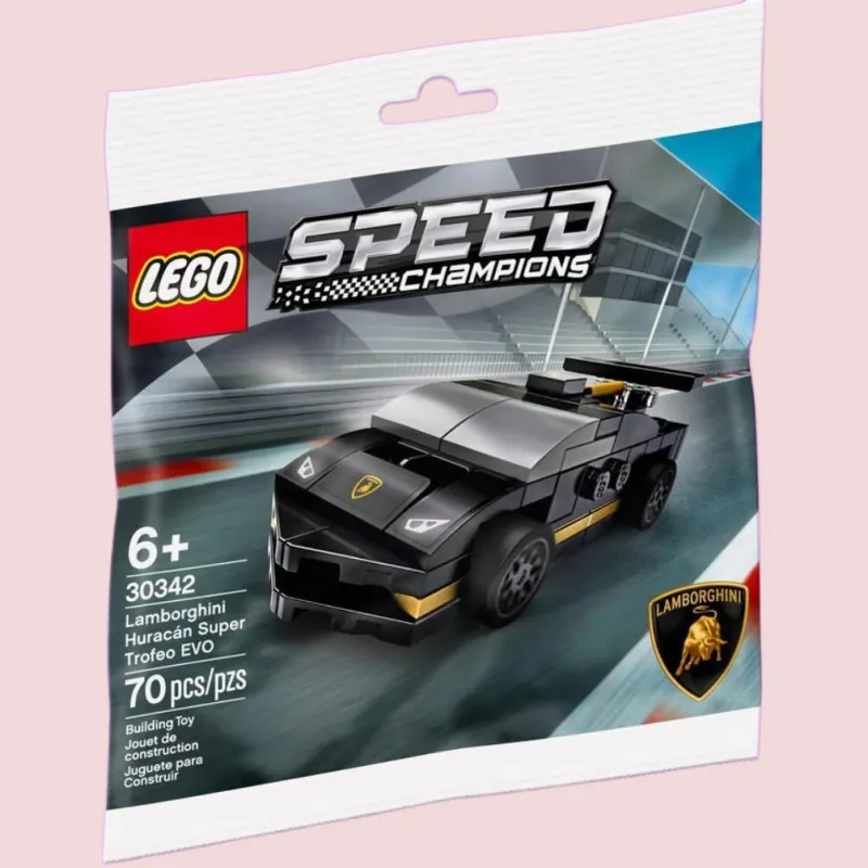 LEGO Super Racing Collection Lamborghini Huracán Super Trofeo EVO Puzzle Bag Building Blocks 66pcs 30342-2
