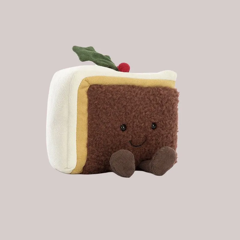 JELLYCAT Amuseables Slice Of Christmas Cake Plush Toy-1