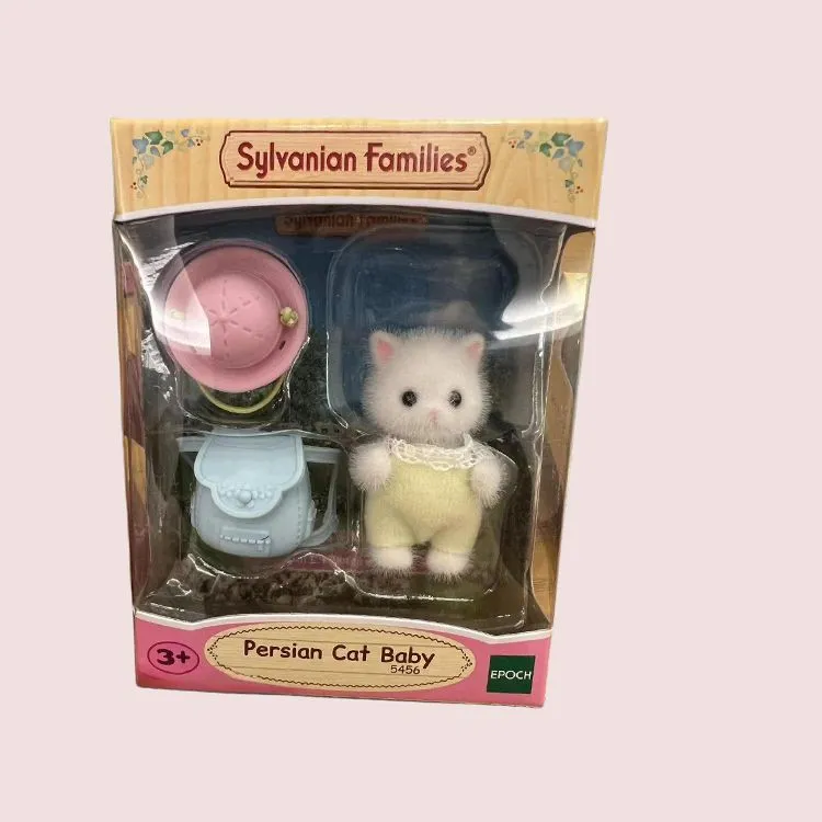 Sylvanian Families Persian Cat Goes To School Set Dolls Plush Doll Small Size Tall-2