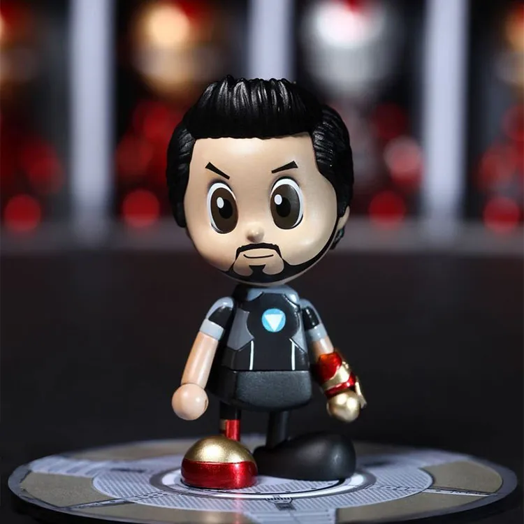 Hot Toys Iron Man Cosbaby Tony Stark MK1 7 Set Chibi Figures-1