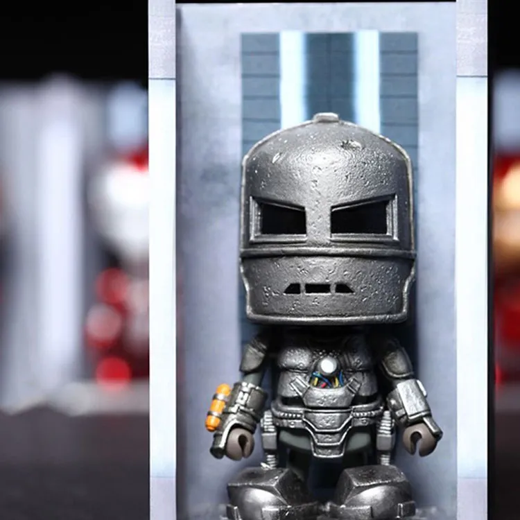 Hot Toys Iron Man Cosbaby Tony Stark MK1 7 Set Chibi Figures-2