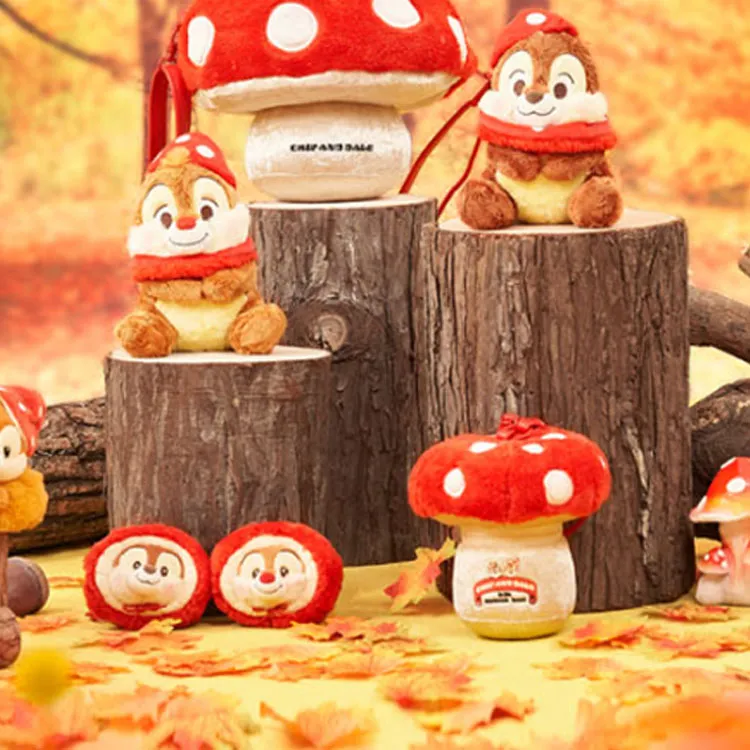 Disney Mushroom Carnival Collection Chip 'N Dale Mini Handbag Dolls Plush Doll 27cm Height-2