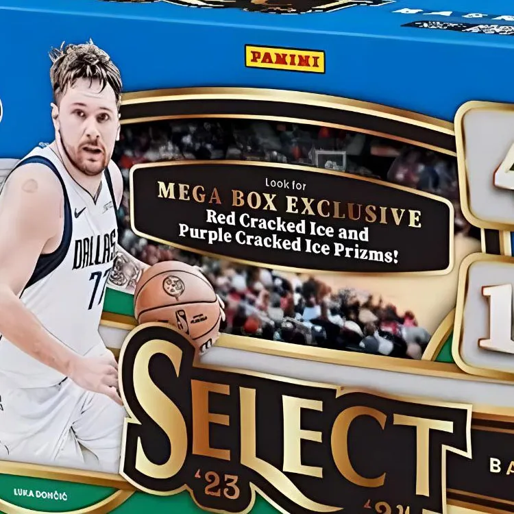 PANINI 2023 PANINI Select Basketball Mega Box Red/Purple Cracked Ice Prizms 6x-1