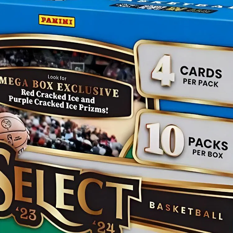 PANINI 2023 PANINI Select Basketball Mega Box Red/Purple Cracked Ice Prizms 6x-2