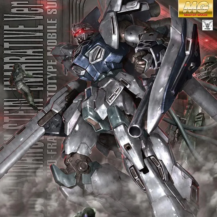 BANDAI MG 1/100 Mobile Suit Gundam NT MSN 06S Shin'oujou·Orochi 18cm Hobby Model-3