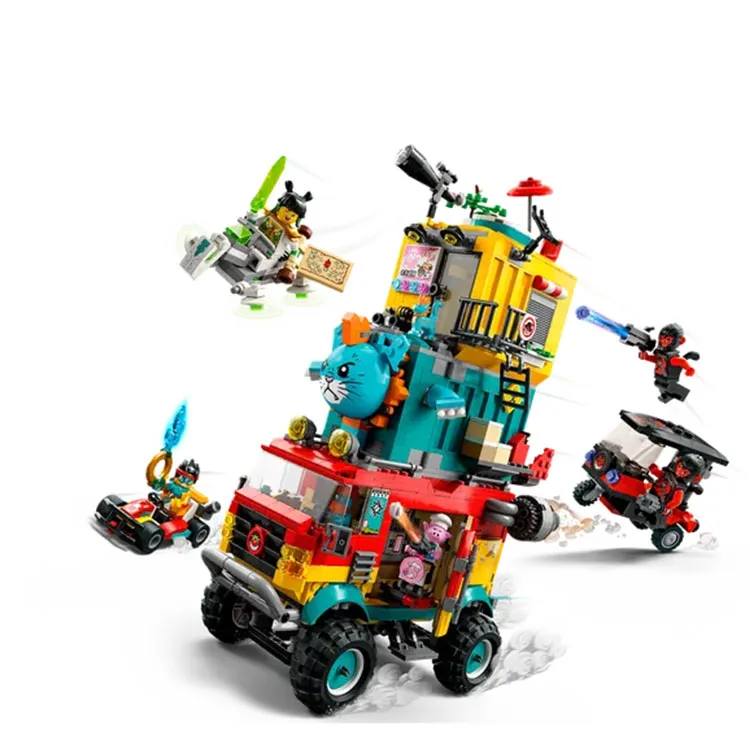 LEGO Qi Xiaotian Monkie Kid, Monkey King Team Off Road Vehicle Building Blocks 1406 Pcs/pzs 80038-2