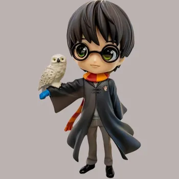 BANPRESTO Hedwig Glass Factory Q Posket Harry Potter Harry And Ron Harry Potter Chibi Figures