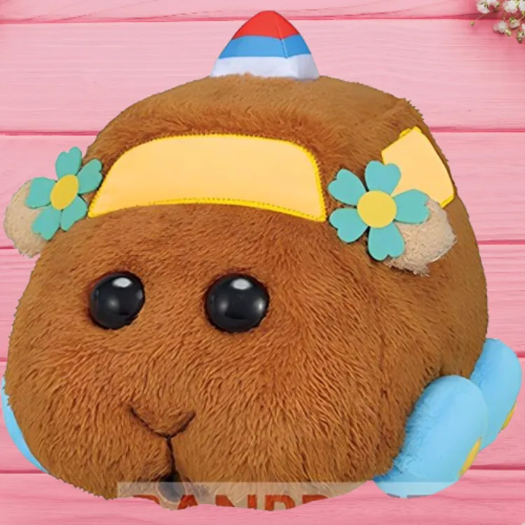 BANPRESTO Glass Factory PUI Guinea Pig Car, Driving School Dolls Plush Doll 22cm Height-1