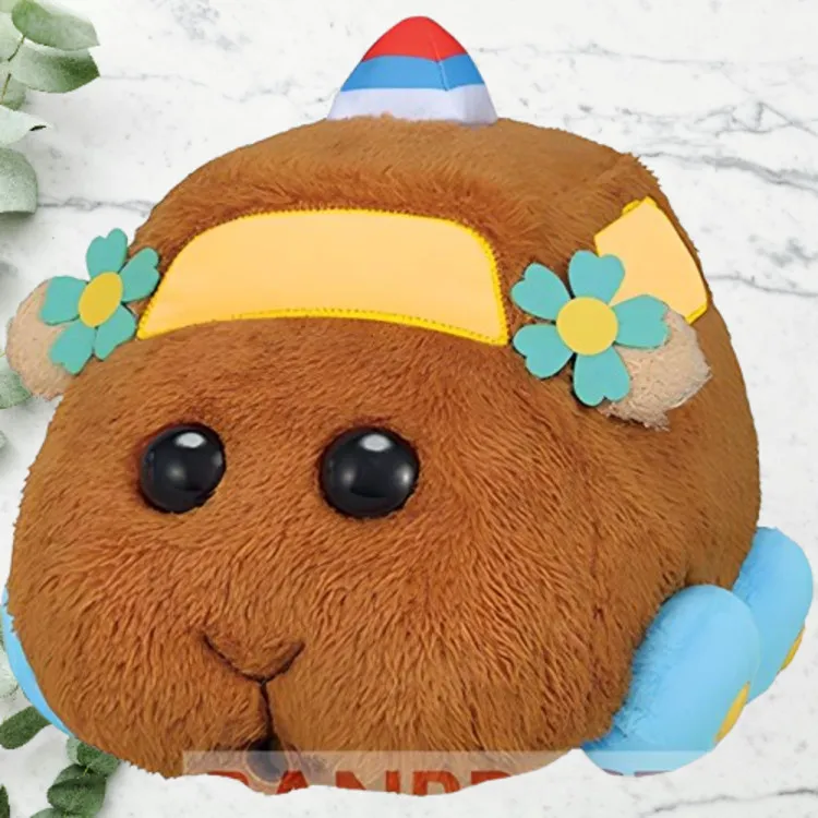 BANPRESTO Glass Factory PUI Guinea Pig Car, Driving School Dolls Plush Doll 22cm Height-2