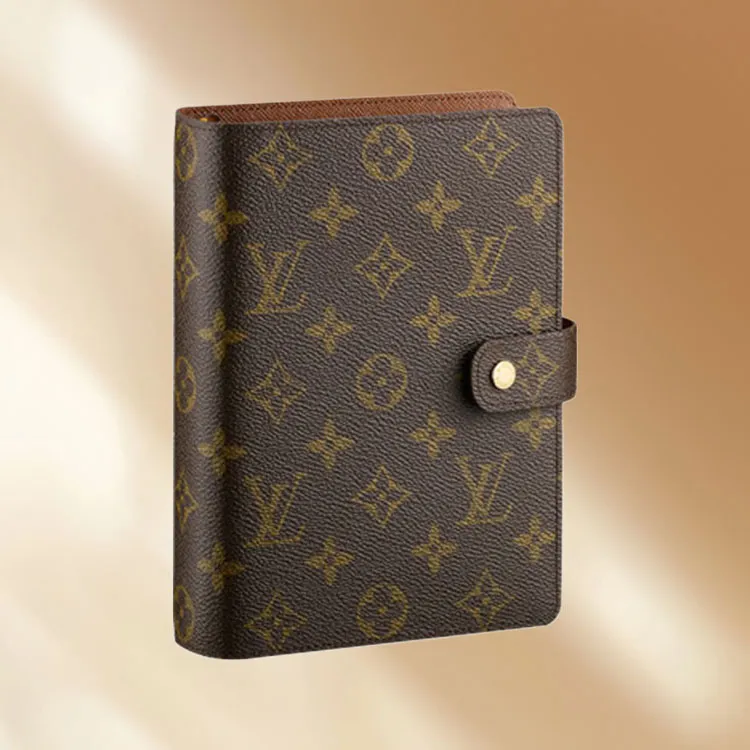 LOUIS VUITTON Medium Size Loose Leaf Notebook Cover Brown Laptops-4