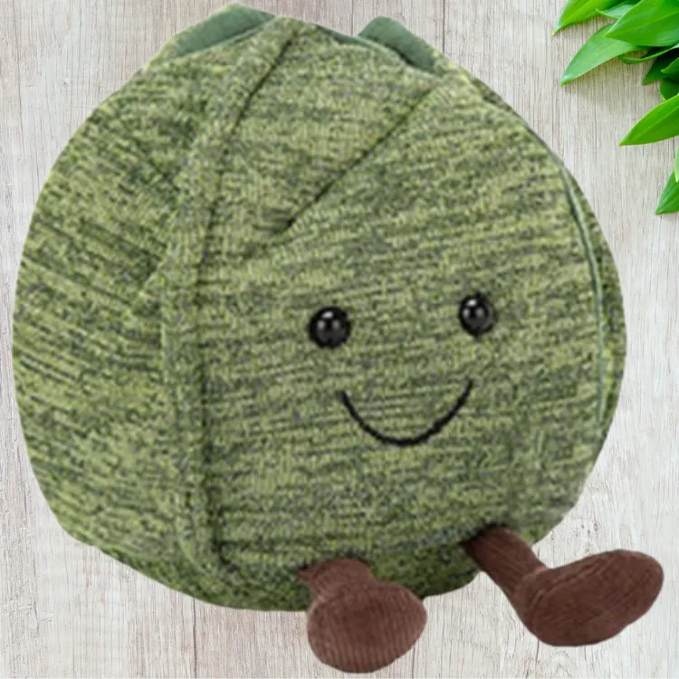 JELLYCAT Interesting Food Vegetable Cabbage Dolls Plush Doll 14cm Height-1