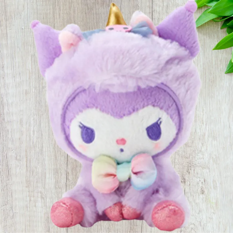 Sanrio Kuromi Unicorn Party Collection Dolls Plush Doll 14cm Height-2