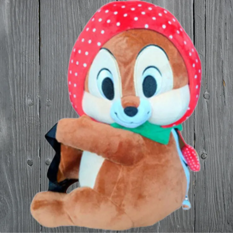 Disney Chip 'N Dale Backpack Russet Dolls Plush Doll 33cm Height Shanghai Disney-3
