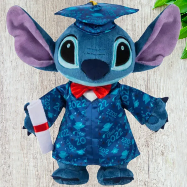 Disney Stitch 2022 Graduation Season Dolls Plush Doll Small Size Tall-2