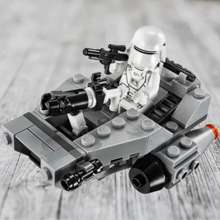 LEGO Star Wars Collection First Level Snowfield Flying Bike Building Blocks 91pcs 75126-3