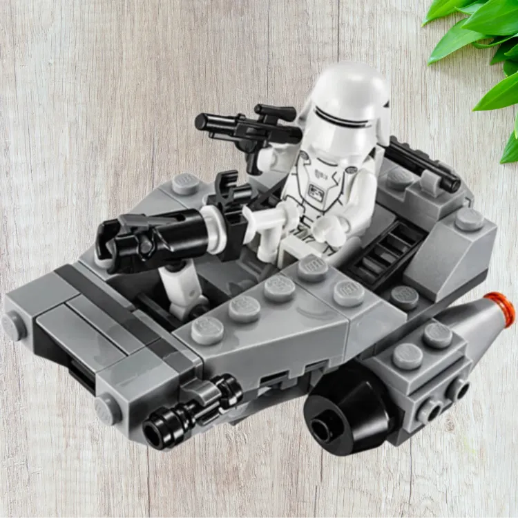 LEGO Star Wars Collection First Level Snowfield Flying Bike Building Blocks 91pcs 75126-2