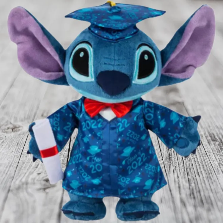 Disney Stitch 2022 Graduation Season Dolls Plush Doll Small Size Tall-3