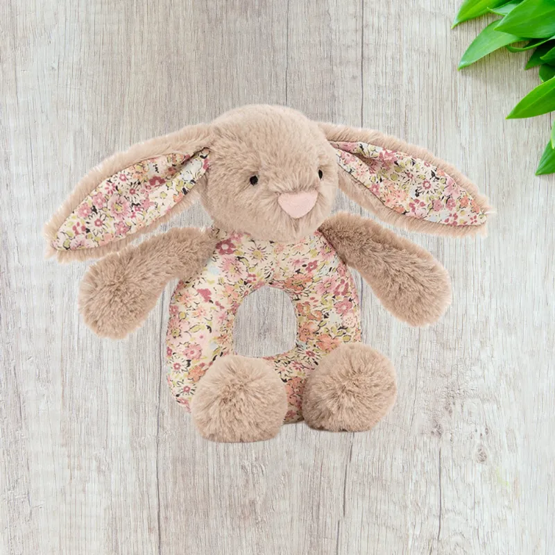 JELLYCAT Blossom Bea Beige Bunny Grabber Stuffed Animal-1