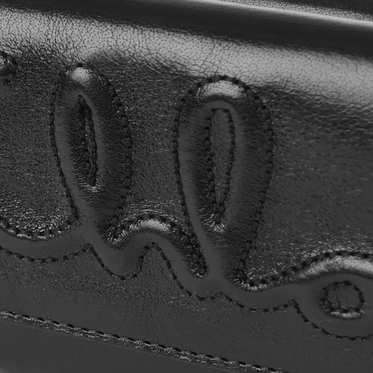Chloe Smooth Finish Calfskin Wallet Small Size Women's Black-4